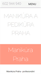 Mobile Screenshot of manikura-pedikura.cz